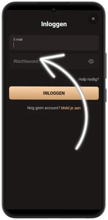 Legionbet Voer je wachtwoord in